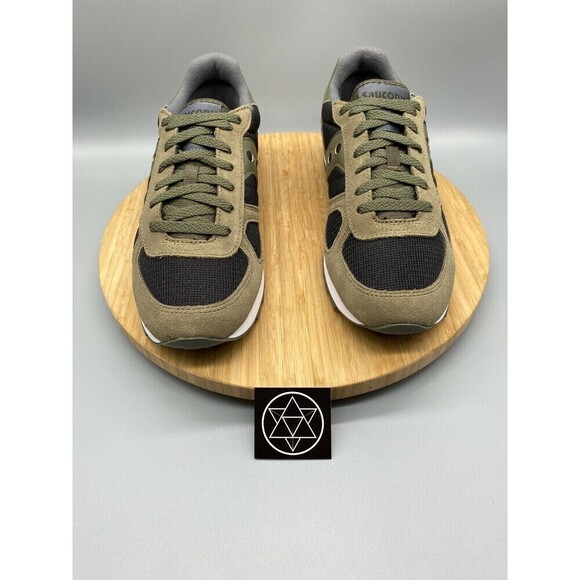 Saucony Shadow Shoes Mens 8.5 Green Black Running Sneakers Trainer Low - Picture 7 of 12